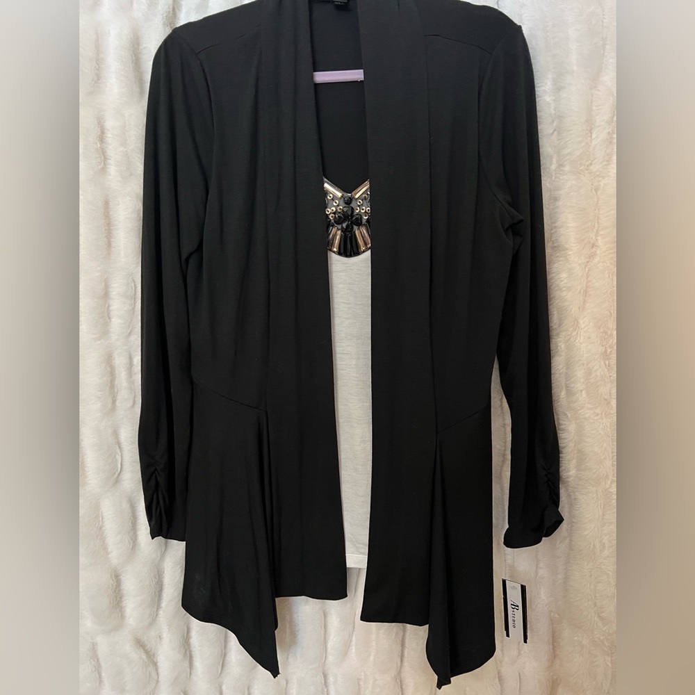 AB Studio top, jacket over top is one piece.